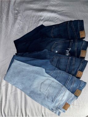 American Eagle Outfitters Men's Skinny Jeans - Light to Dark Blue Set